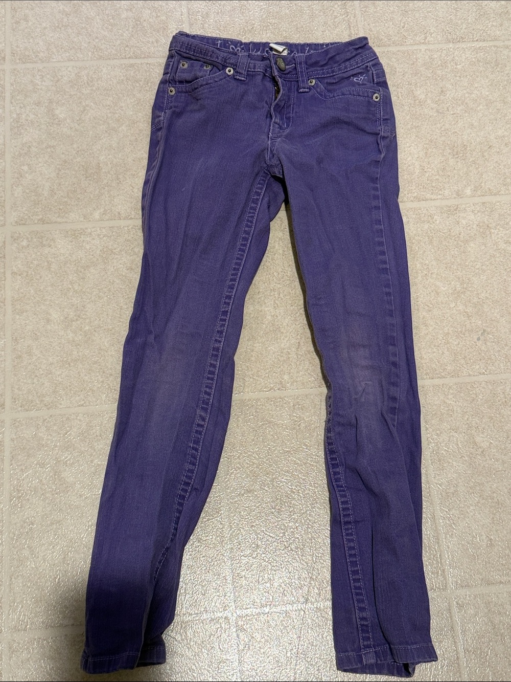 Purple Skinny Jeans Justice. 8S.